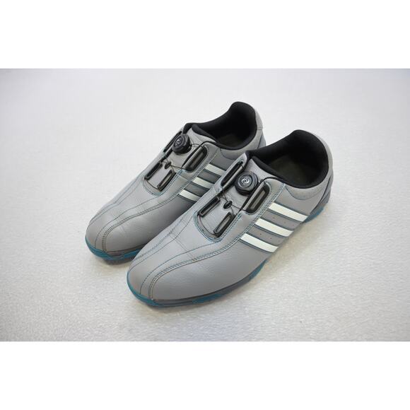 Adidas BOA Golf Shoes Soft Spikes Men’s 12 Gray Striped EMG 004002 9/15 - Picture 1 of 15